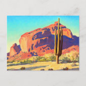 Red Rocks and Actus by Maynard Dixon インビテーションポストカード (正面)