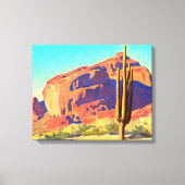 Red Rocks and Actus by Maynard Dixon キャンバスプリント (正面)