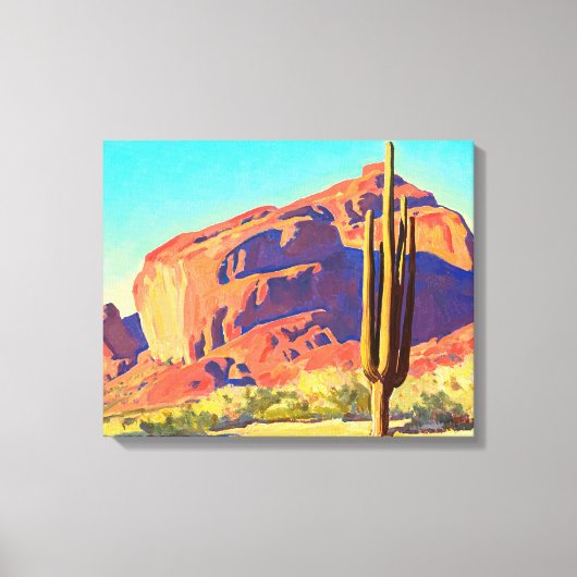Red Rocks and Actus by Maynard Dixon キャンバスプリント (正面)