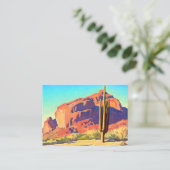 Red Rocks and Actus by Maynard Dixon 名刺 (スタンド正面)