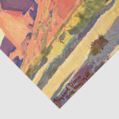 Red Rocks and Actus by Maynard Dixon 薄葉紙 (詳細)