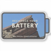 Red Rocks Recharge Sticker シール (正面)