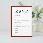 Red Romantic and Timeless Wedding RSVP (スタンド正面)