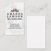 Red Roof Real Estate Logo and Trees | Property 予約カード (正面/裏面)