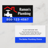 Red Roof With Leaking Faucet 名刺 (正面/裏面)