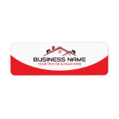 Red Roofers Professional Roofing Service ラベル (正面)