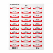 Red Roofers Professional Roofing Service ラベル (フルシート)