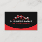 Red Roofers Professional Roofing Service Business  名刺 (正面)