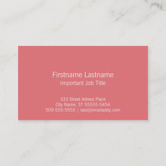 Red Rooster Farmhouse Bistro Logo Professional 名刺 (裏面)