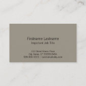 Red Rooster Farmhouse Bistro Logo Professional 名刺 (裏面)