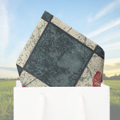 Red Rooster on Gray Black Checkerboard Farmhouse 薄葉紙