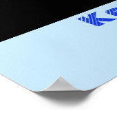 Red Rooster Watercolor Mans Name Birthday Postcard ポスター (角)