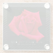 Red Rose ガラスコースター (裏面)