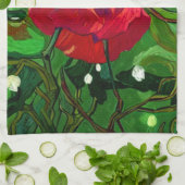 RED ROSE  キッチンタオル (折り畳み)