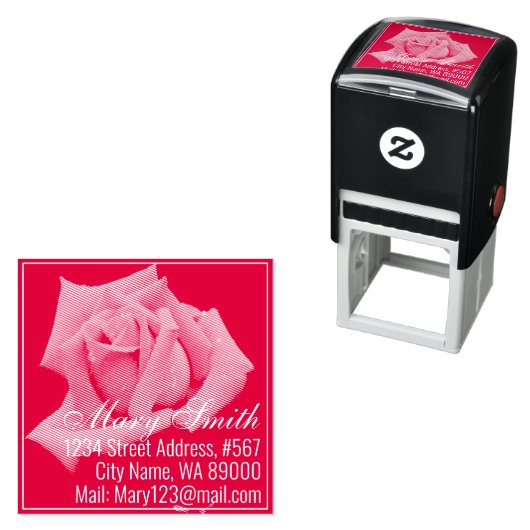 Red Rose セルフインキングスタンプ (インサイチュ)