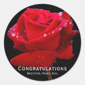 Red Rose ラウンドシール (正面)