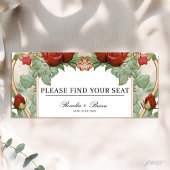 Red Rose Art Nouveau Wedding Seating Chart Header