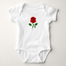 Red Rose Baby Bodysuit ベビーボディスーツ
