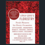 Red Rose Background, Floristry Advertising チラシ<br><div class="desc">Red Rose Background,  Floristry Advertising Flyer by The Business Card Store.</div>