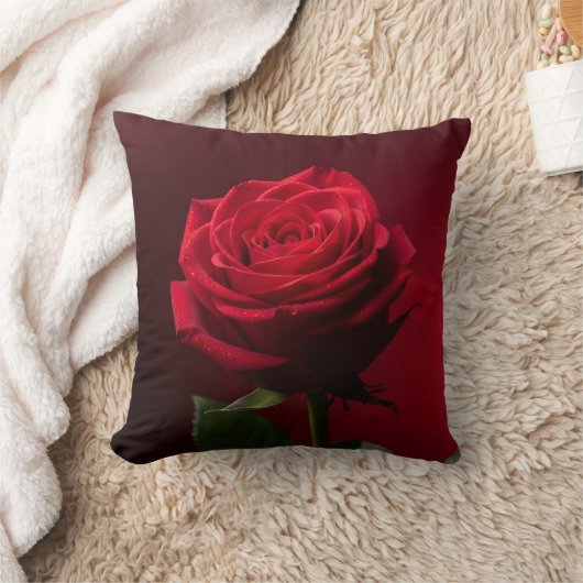 red rose background romantic design luxury クッション (ブランケット)