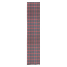 Red Rose Blue Black Plaid Tartan Table Runner ショートテーブルランナー
