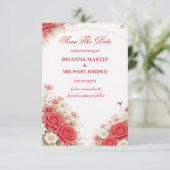 Red Rose Floral Announcement セーブザデート (スタンド正面)