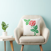 Red Rose Flower Design – Classic Floral Beauty クッション (椅子)