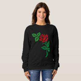 Red Rose Flower Design – Classic Floral Beauty スウェットシャツ