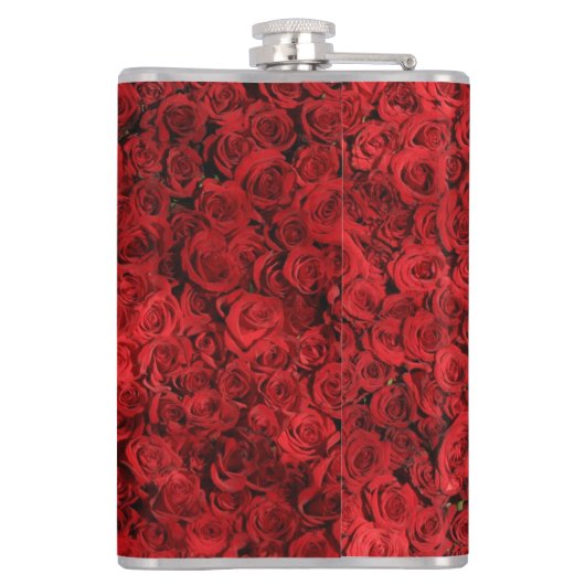 Red Rose Flowers フラスク (裏面)