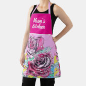 Red Rose Flowers Roses Floral Flower Christmas エプロン (インサイチュ)