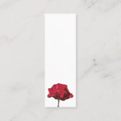 Red Rose Funeral Mini Bookmark Card スキニー名刺 (裏面)