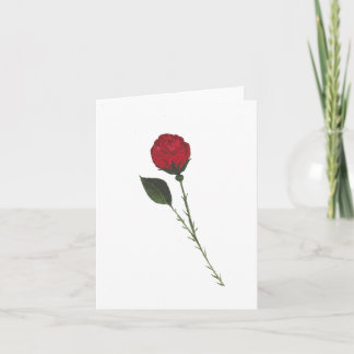 Red Rose Greeting Card カード