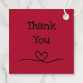 Red Rose Handmade With Love Productありがとう フェイバータグ (裏面)