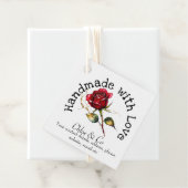 Red Rose Handmade With Love Productありがとう フェイバータグ (インサイチュ)
