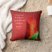 Red Rose Life Attitude Quote Inspirational  クッション (ブランケット)
