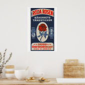 Red Rose - Matchbox Print - Sweden Wall Art ポスター (キッチン)