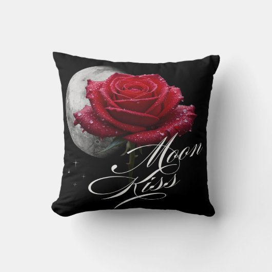 Red Rose Moon Kiss Celestial  クッション (正面)