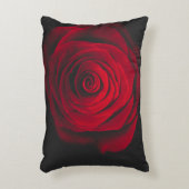 Red rose on black background vintage effect アクセントクッション (正面(垂直))