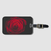 Red rose on black background vintage effect ラゲッジタグ (正面横)