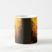 Red Rose on Gold コーヒーマグカップ (中央)