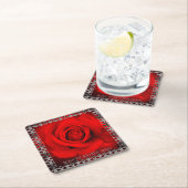 Red Rose  [Paper Coaster] スクエアペーパーコースター (インサイチュ)