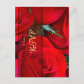 Red Rose Party Response Postcard ポストカード (正面)
