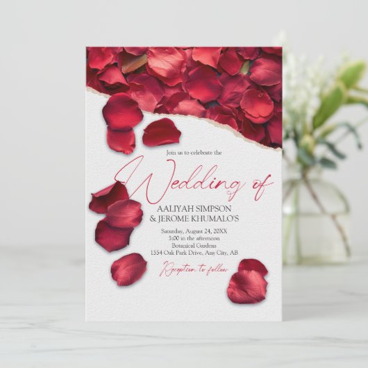 Red Rose Petals 招待状 (スタンド正面)