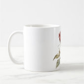 Red Rose Pink White Butterfly Dreams コーヒーマグカップ (左)