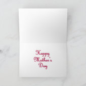 Red Rose & Reflection for祖母の母の日 カード (内部)