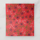 Red Rose Romantic Wedding プレイスカード (内部開封)