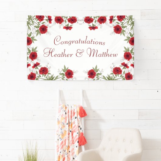 Red Rose Romantic Wedding 横断幕 (インサイチュ)