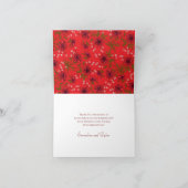 Red Rose Romantic Wedding Thank You Cards 招待状 (内部)
