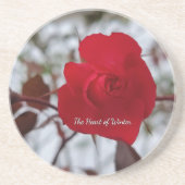 Red Rose Sandstone Coaster コースター (正面)