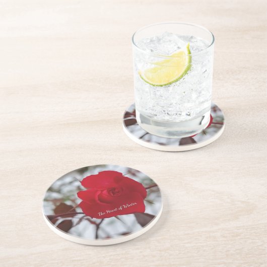 Red Rose Sandstone Coaster コースター (側面)